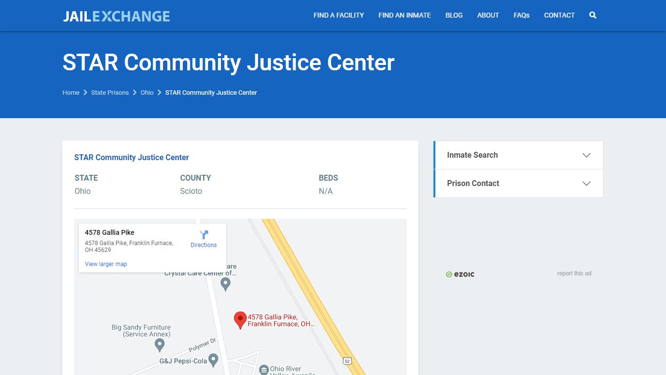 STAR Community Justice Center Prisoner Search | Visitation ...